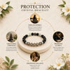 Protection Bracelet with Black Onyx, Smoky Quartz and Labradorite