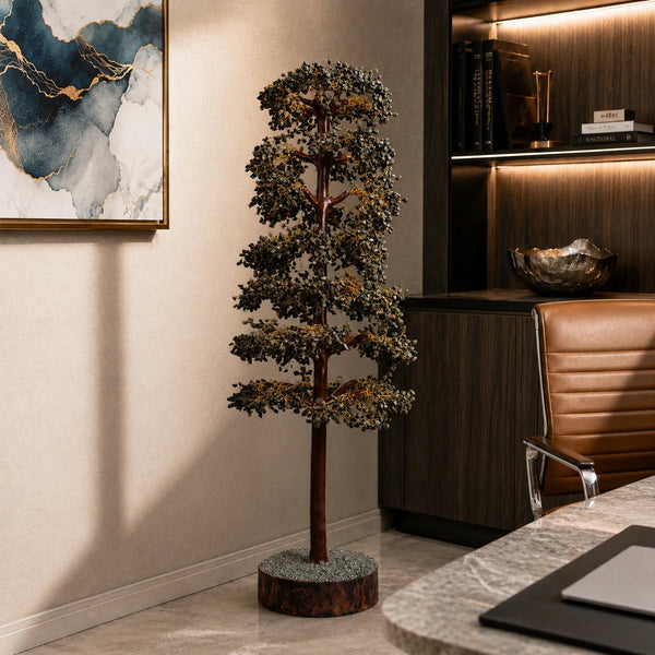 Pyrite Wealth Tree 3 FT (5000 Beads) | Certified Luxury Crystal