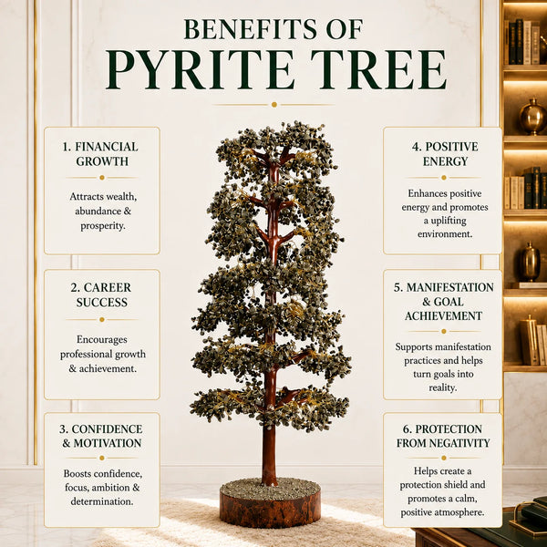 Pyrite Wealth Tree 3 FT (5000 Beads) | Certified Luxury Crystal