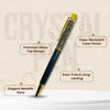 Pen with features highlighted on a textured background