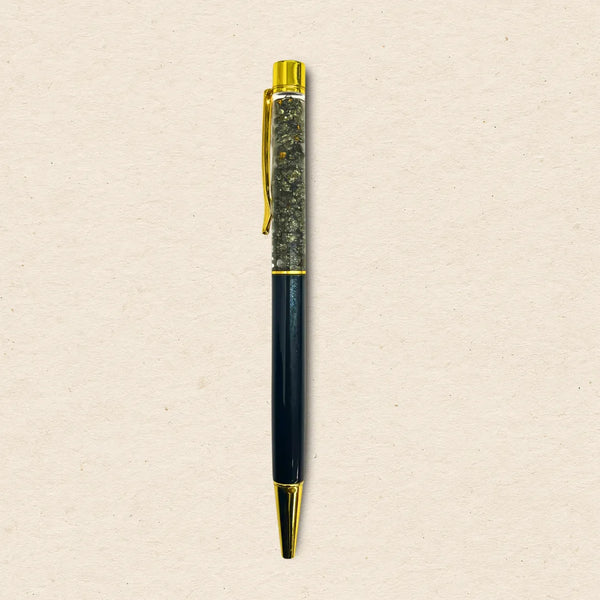 Pyrite Crystal Ball Pen | Black Edition
