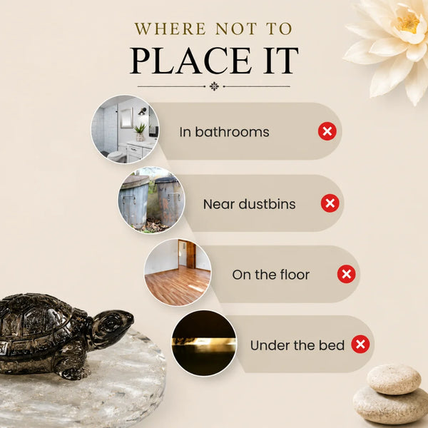 Pyrite Feng Shui Turtle with Selenite Plate for Wealth & Prosperity