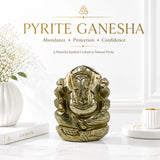 Pyrite Ganesha Idol | Wealth & Success