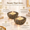 Pyrite tea light holder product image 4