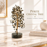Pyrite Wealth Tree with Orgonite Base for Prosperity & Success