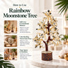 How to use a rainbow moonstone tree on a vanity, in a reading corner or a yoga space
