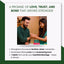 Man and woman exchanging Rakhi with text about love, trust, and bond.