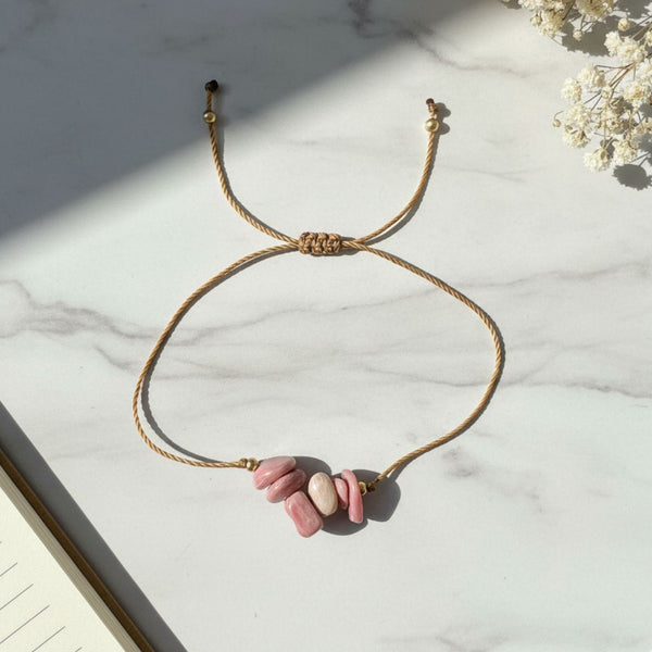 Rhodonite Thread Bracelet