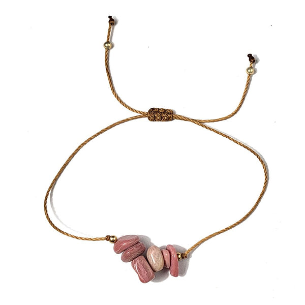 Rhodonite Thread Bracelet
