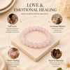 Rose Quartz Crystal Bracelet for love and emotional healing