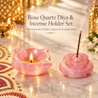 Crystal Diya for Home Decor Oil Lamp for Pooja Diwali
