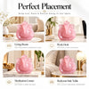 Placement ideas for the Rose Quartz Ganesha: living room, work desk, meditation corner, bedroom side table