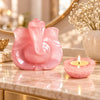 Rose Quartz Ganesha luxury set with rose quartz Ganesha idol and crystal diyas – what's inside