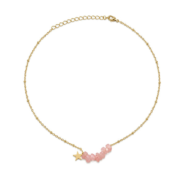 Rose Quartz Necklace for Love, Harmony & Emotional Balance