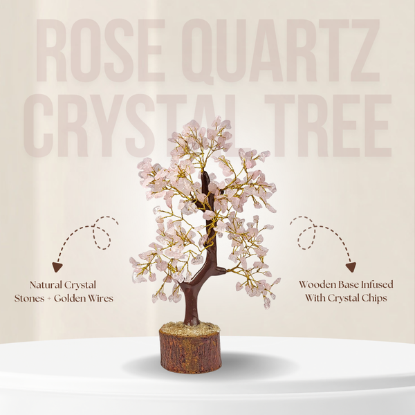 Rose Quartz Crystal Tree
