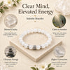 Selenite Crystal Bracelet for energy cleansing and clarity