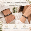 Smoky Quartz Bracelet – Natural Faceted 8mm Beads – product image