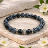 Snowflake Obsidian Bracelet For Spiritual Protection - (8mm)
