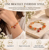 Sunset Evil Eye Chain Bracelet – Natural Crystal Chips by Calminds