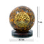 Decorative sphere with tree of life design on a white background