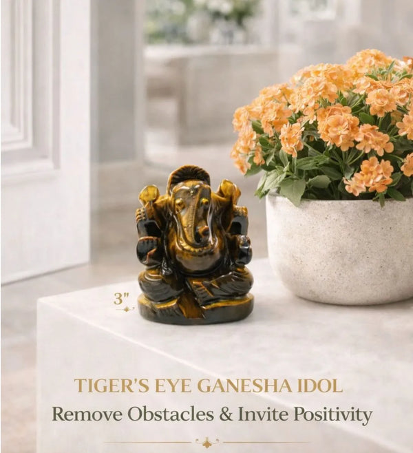 Tiger Eye Crystal Idol | Protection & Good Luck