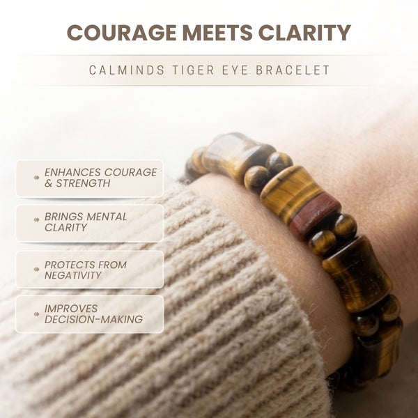 Tiger Eye Crystal Bracelet for Focus, Strength & Confidence