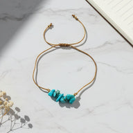 Turquoise Thread Bracelet – Lightweight, Adjustable Daily Wear
