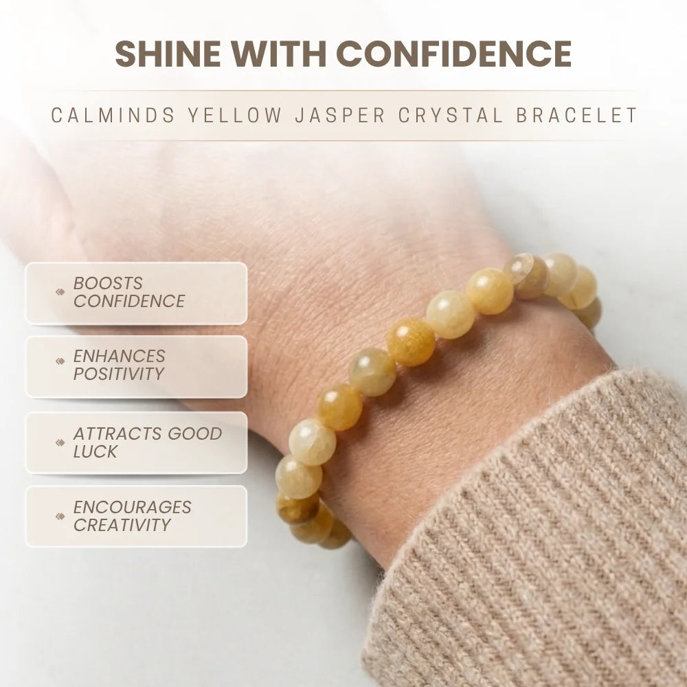 Yellow Jasper Bracelet by Calminds, product image 4