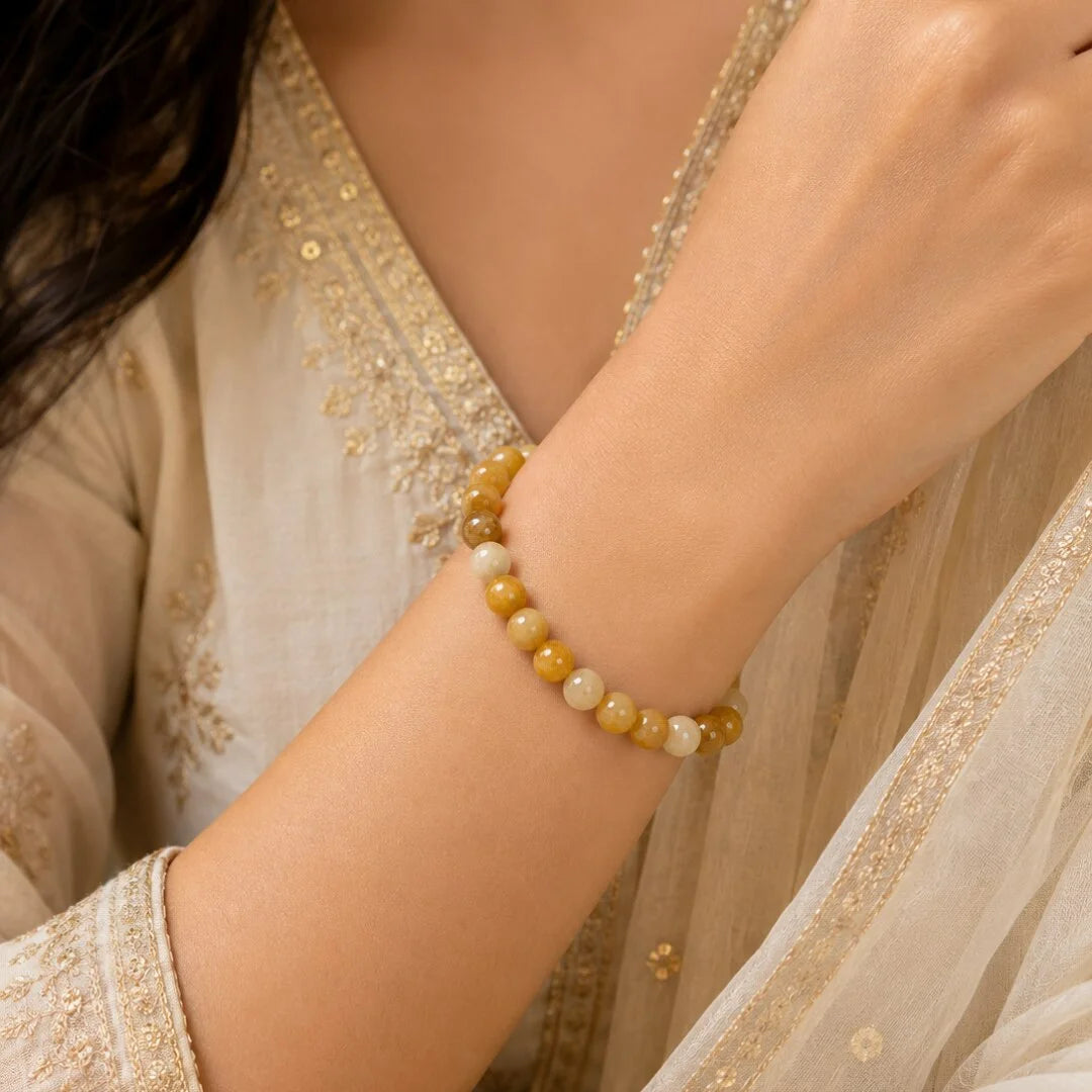 Yellow Jasper Bracelet by Calminds, product image 3