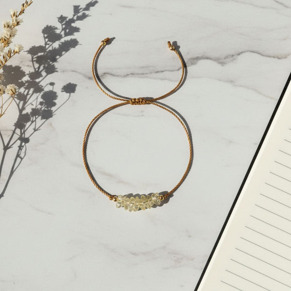 Yellow Quartz Thread Bracelet