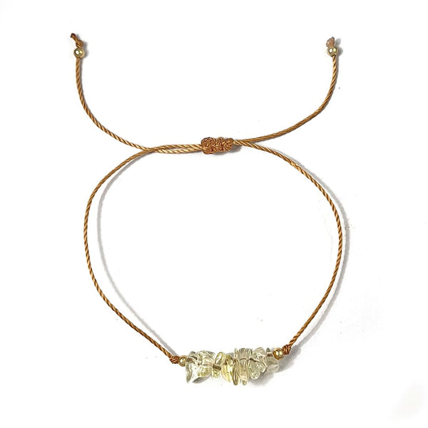Yellow Quartz Thread Bracelet